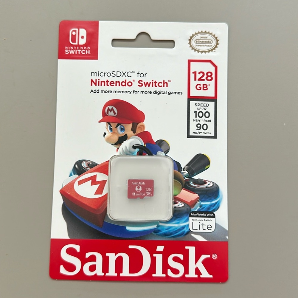 New SanDisk microSDXC for Nintendo Switch 128 GB